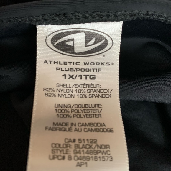 🍉 Athletic works tankini, plus size, halter top tie at neck skirted bottom brief - Picture 12 of 14